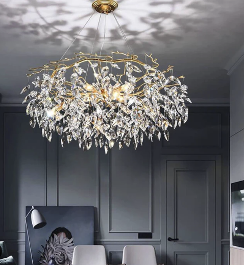 Ascending Elegance: Illuminate Your Staircase with a Gorgeous Chandelier Light