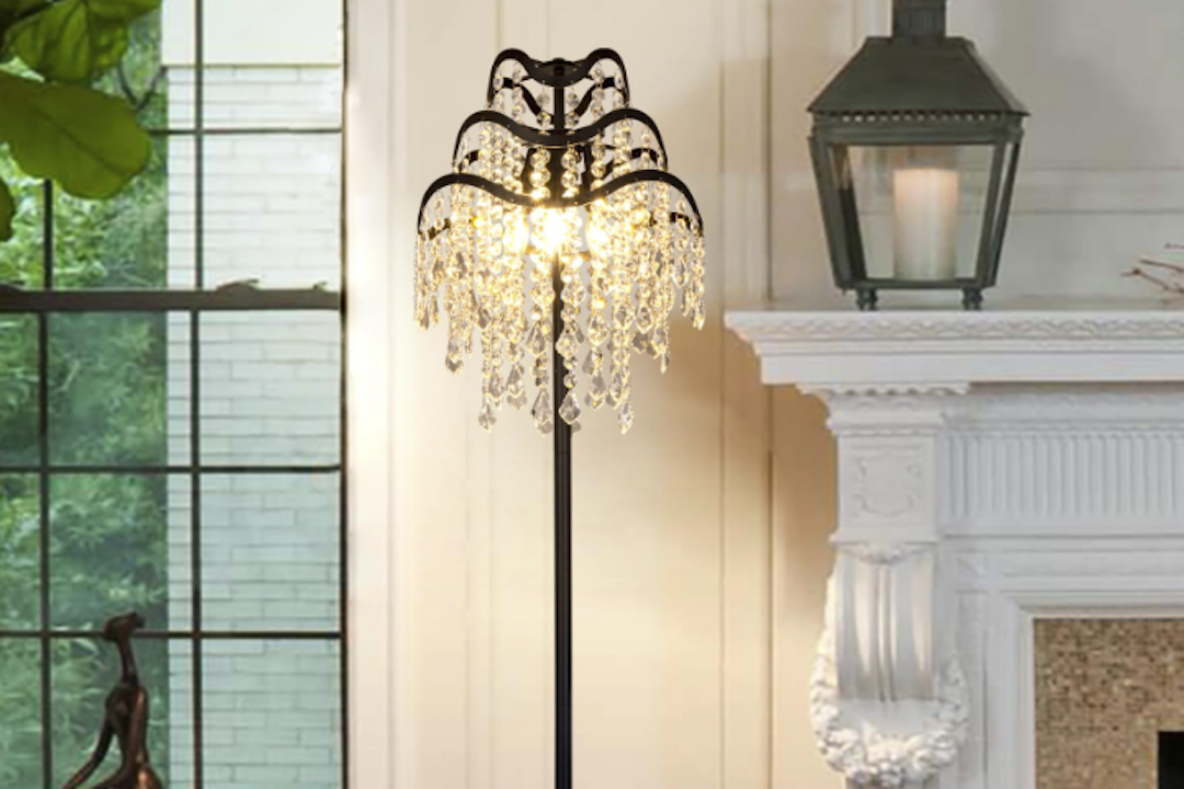 Enhance Your Dining Room with a Stunning Crystal Floor Lamp